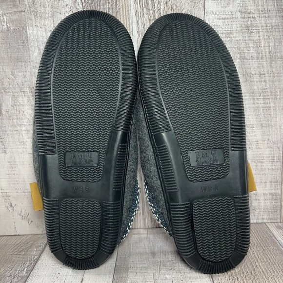 Emu Ridge Australia Women's Mule Slippers Slip on Shoes Merino Wool Gray Size 7 - Picture 12 of 12